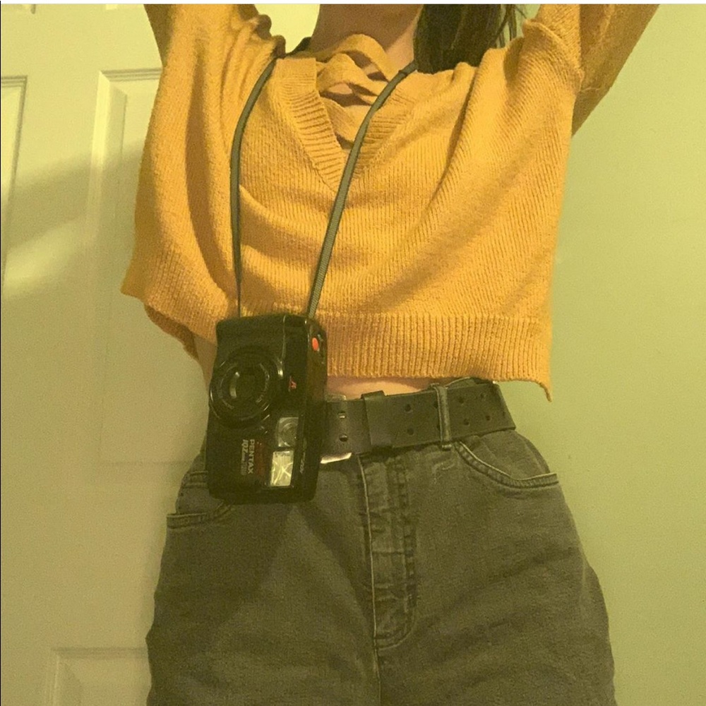 F21 ribbed cropped sweater